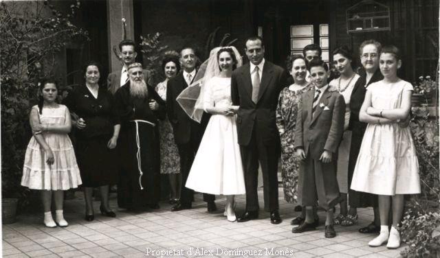 La boda dels Pares, al pati de casa 1957