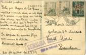 Targeta postal de la Mare a l'Avi a la preso Model de Barcelona 20 de Juliol de 1939