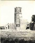 L'esglesia del Prat despres de l'incendi del 20 de juliol de 1936
