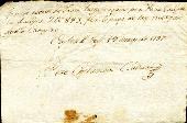 Rebut d'un pagament a Joan Pages de l'any 1797 a Pere Constansa Calasanz