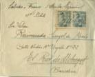 Sobre carta enviada del camp de concentració de  Belchite al Prat per l'avi a l'avia 20-03-1940