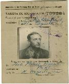 Tarjeta d'identitat Companyia de Ferrocarrils 1940-41