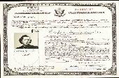 Certiticat de nacionalitat Americana tia Pepa, dona d'en Canudas i germana de l'avi  agost 1949