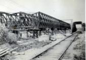 Construccio pont del ferrocarril doble via Prat juny-octubre 1941