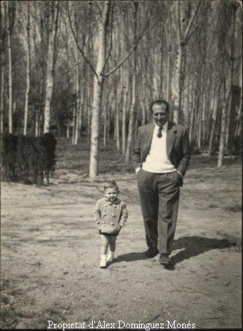 El pare i jo al jardins del Prat (Fondo d'en Peixo)
